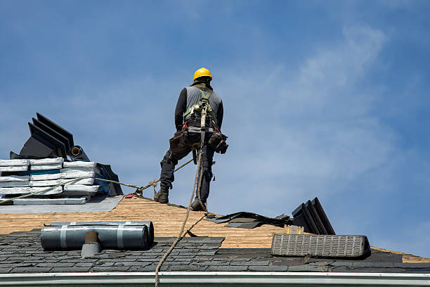 Professional Roof Replacement technician working in Marston, NC